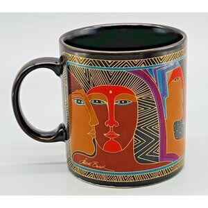 Laurel Burch Ancient Ancestors Egyptian Coffee Mug 1988 Japan Gold Vintage